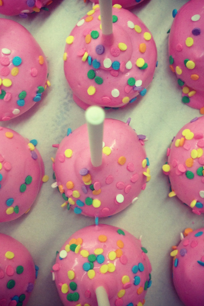 Example of cake pops
