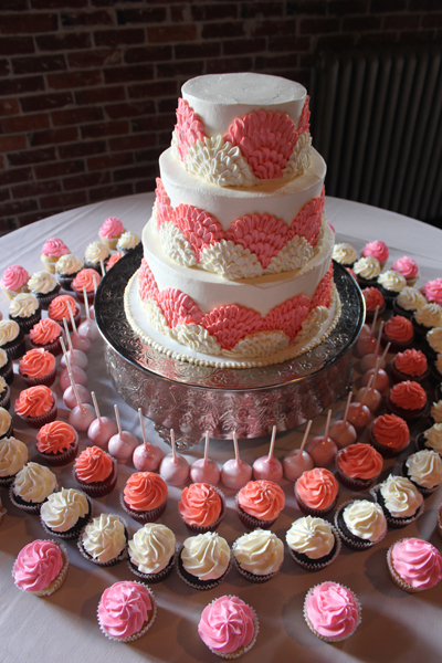 Wedding cupcake example 